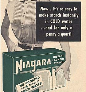 Niagara Laundry Starch Ad 1951