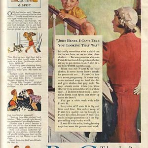 P & G Laundry Soap Ad 1932