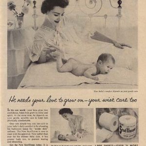 Scott Tissue Ad May 1954