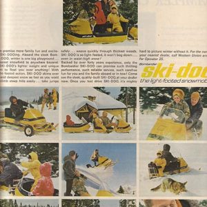 Ski-Doo Snowmobile Ad 1966