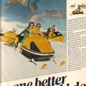 Ski-Doo Snowmobile Ad 1969