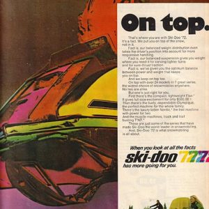 Ski-Doo Snowmobile Ad 1971