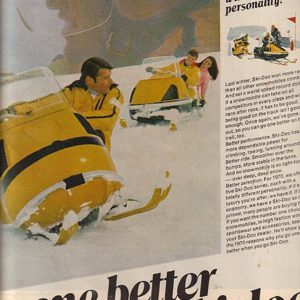 Ski-Doo Snowmobile Ad September 1969