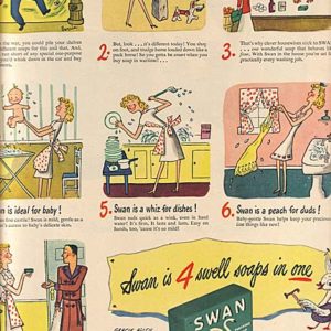 Swan Soap Ad August 1945