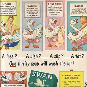 Swan Soap Ad September 1945