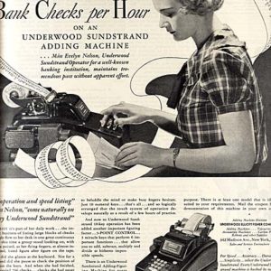 Underwood Sundstrand Ad 1935