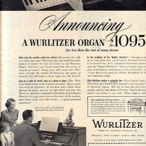 Wurlitzer Organ Ad 1949