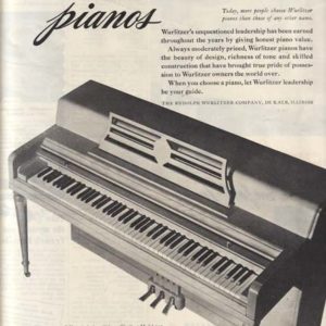 Wurlitzer Piano Ad 1948