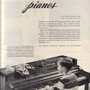Wurlitzer Piano Ad November 1948