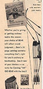 Bear Archery Ad 1957