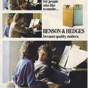 Benson & Hedges Ad 1987
