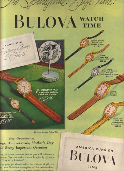 Bulova Ad 1948 - Vintage Ads and Stuff