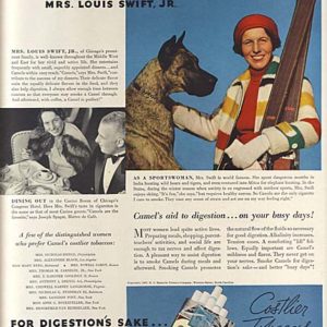 Camel Cigarettes Ad 1937