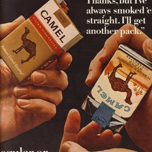 Camel Cigarettes Ad 1967