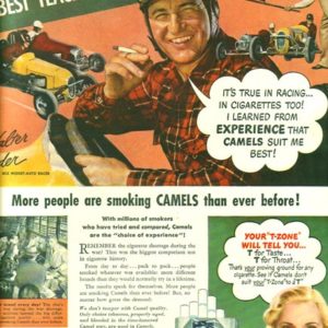 Camel Cigarettes Ad August 1947