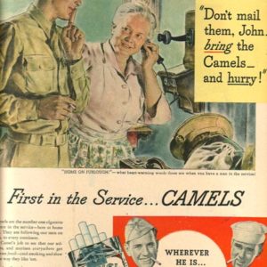 Camel Cigarettes Ad February 1944