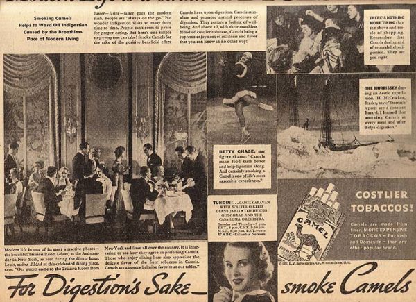 Camel Cigarettes Ad - March 1936