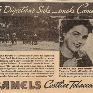 Camel Cigarettes Ad March 1936