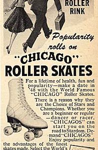 Chicago Roller Skates Ad 1948