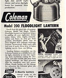 Coleman Ad 1951