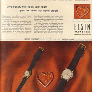 Elgin Ad October 1952