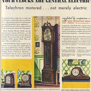 General Electric Clocks Ad 1931
