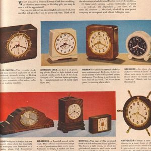 General Electric Clocks Ad 1948