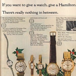 Hamilton Ad December 1964