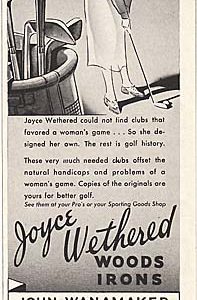 Joyce Wethered Golf Clubs Ad 1936