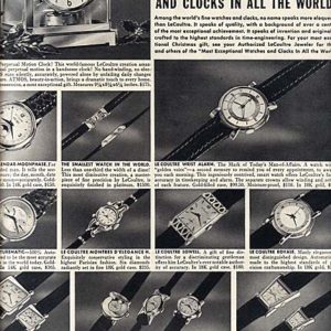 Le Coultre Ad December 1952