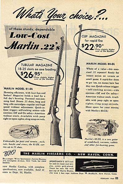 Marlin Ad 1949 Vintage Ads And Stuff