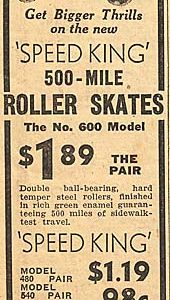 Speed King Ad 1936