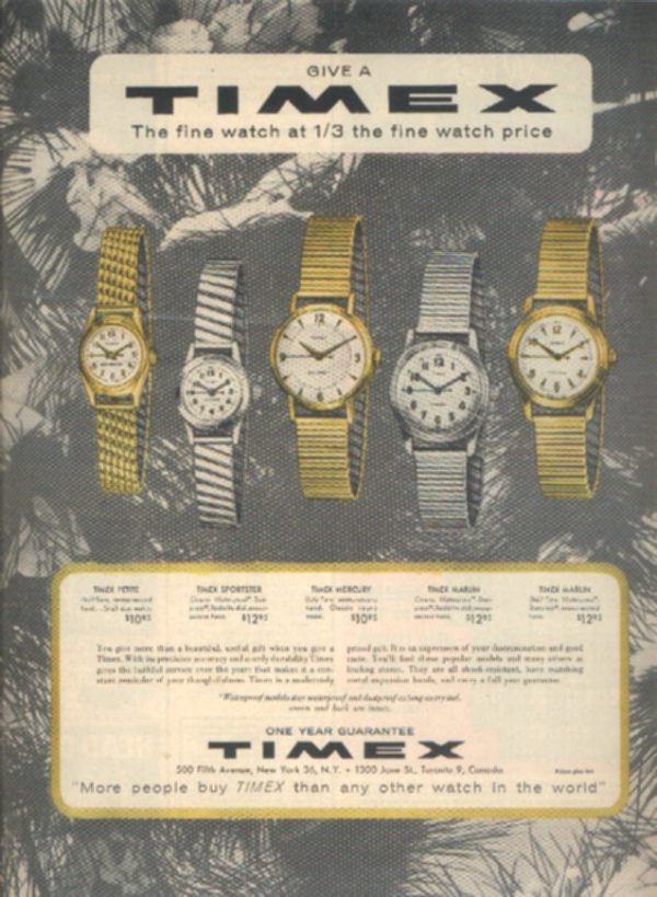 Timex Ad 1955