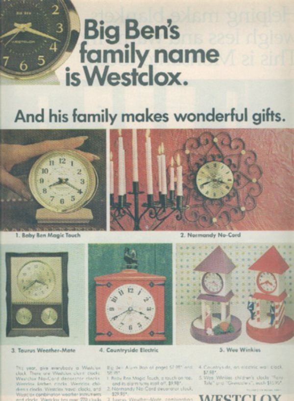 Westclox Ad December 1967