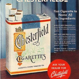 Chesterfield Ad 1952