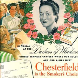 Chesterfield Ad October 1943