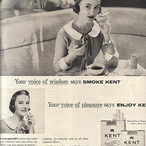 Kent Cigarette Ad 1955