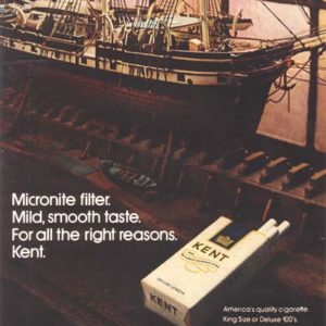 Kent Cigarette Ad 1973