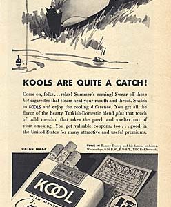 Kool Cigarette Ad 1938