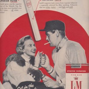 L & M Cigarette Ad 1956