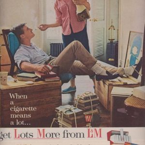 L & M Cigarette Ad August 1963