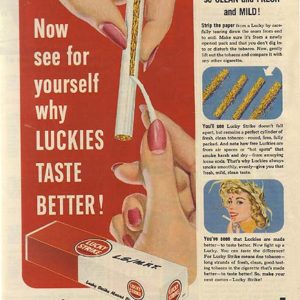 Lucky Strike Ad 1952