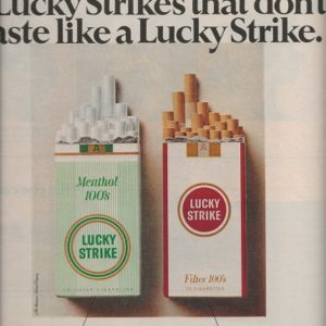 Lucky Strike Ad 1967 November