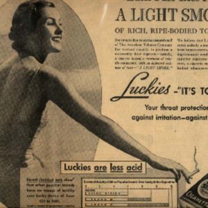 Lucky Strike Ad March 1936