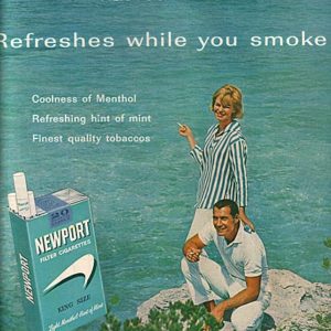 Newport Cigarette Ad 1963