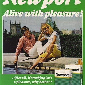 Newport Cigarette Ad 1974