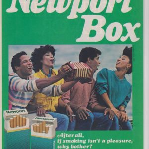 Newport Cigarette Ad April 1985