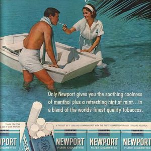 Newport Cigarette Ad August 1961