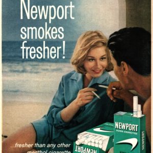 Newport Cigarette Ad December 1963