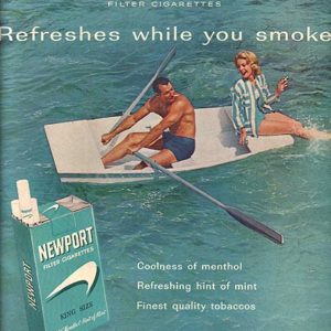 Newport Cigarette Ad June 1963